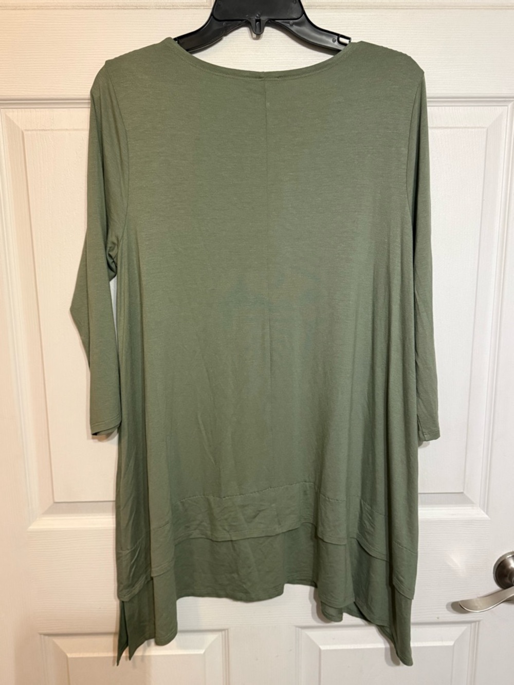 Eileen Fisher Sage Green 3/4 Sleeve Swing Tunic - Picture 6 of 6